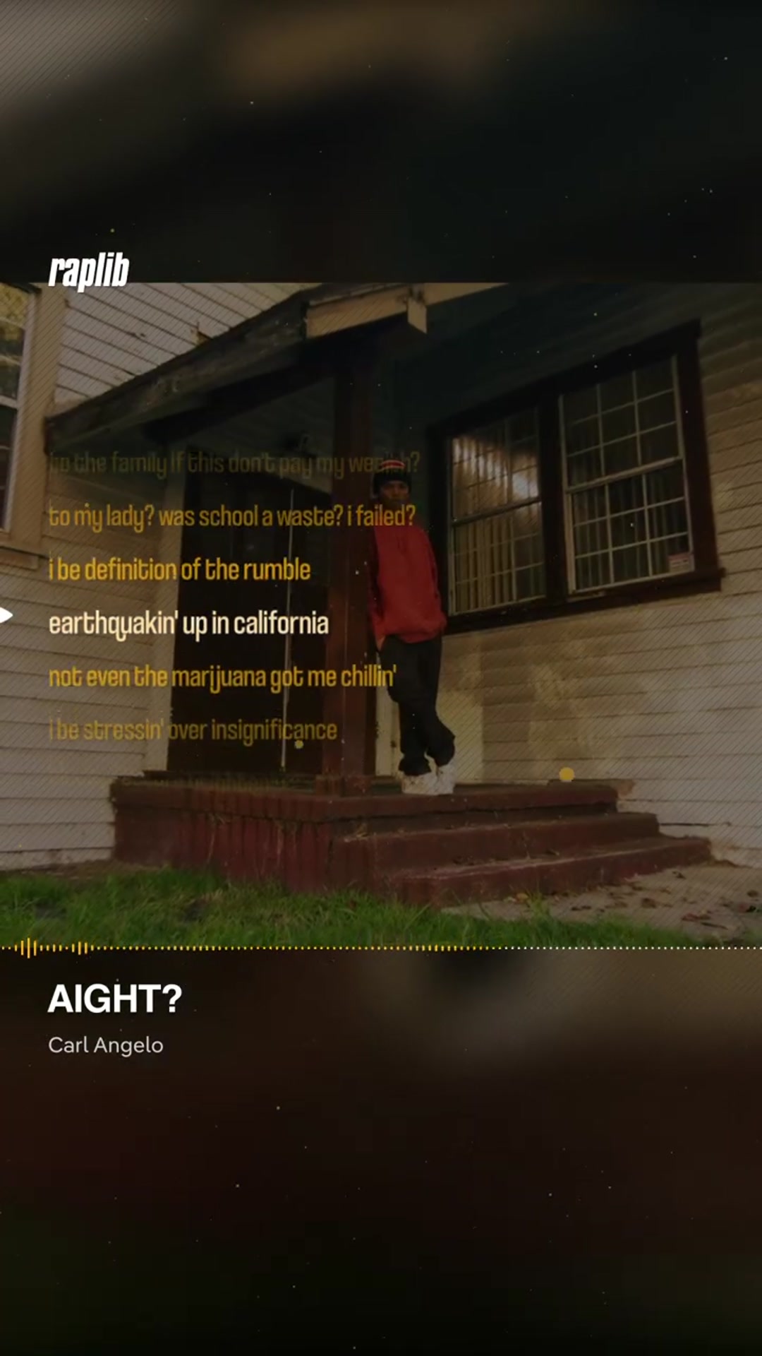 Video thumbnail for Carl Angelo – AIGHT? #hiphop #rap #music #lyrics