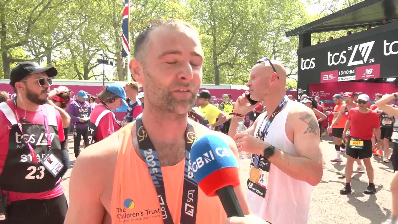 Video thumbnail for London Marathon 2025: Celebrity runners speak to GB News after completing iconic race