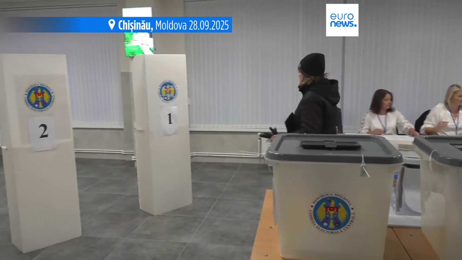 'Video thumbnail for Polls open in Moldova in a tense parliamentary election plagued with reports of Russian interference'