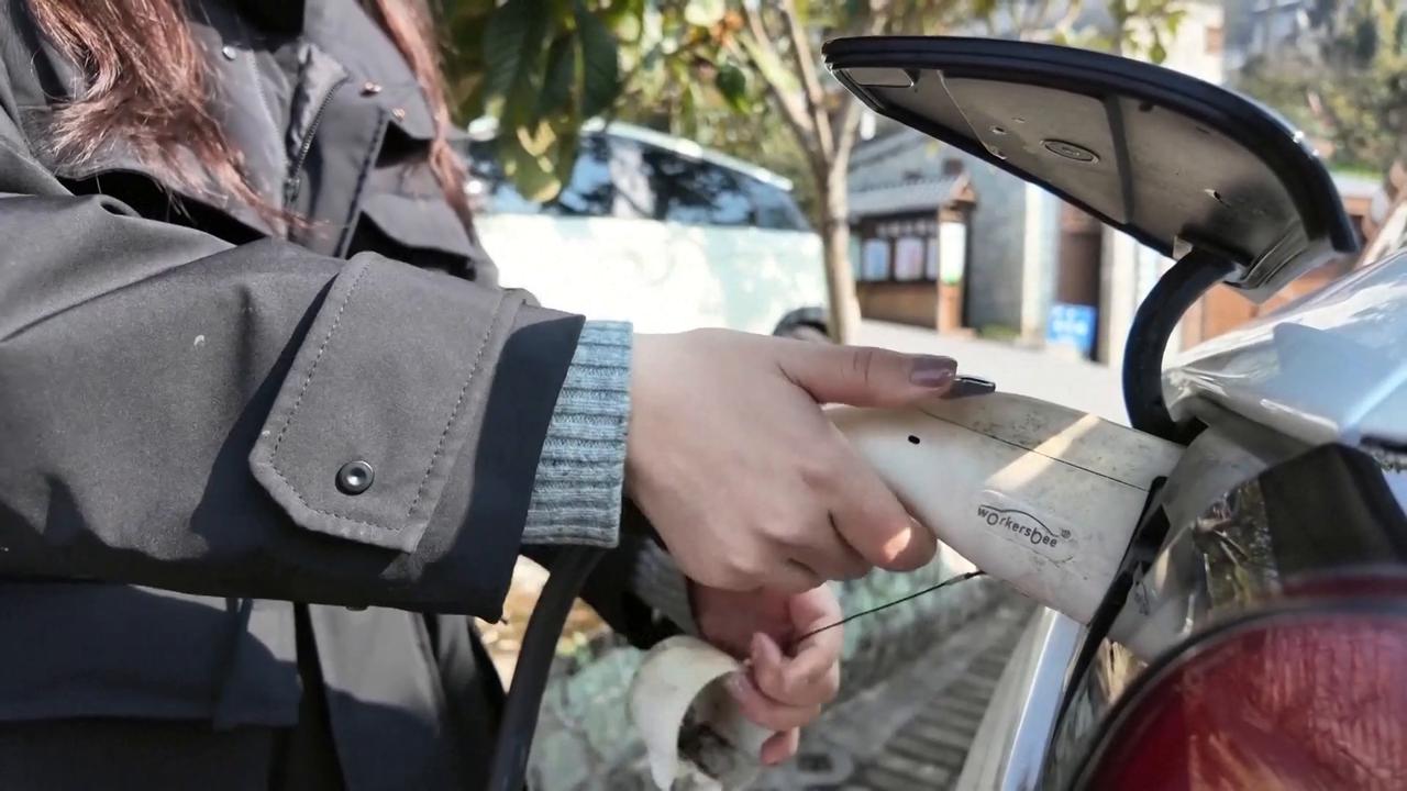 Video thumbnail for China: China's EV charging facilities surge 39.6 pct to exceed 24 million units.
