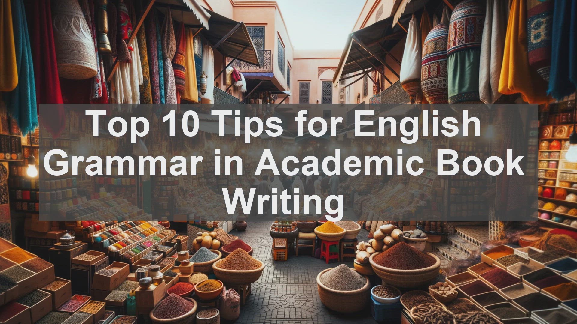'Video thumbnail for Top 10 Tips for English Grammar in Academic Book Writing'