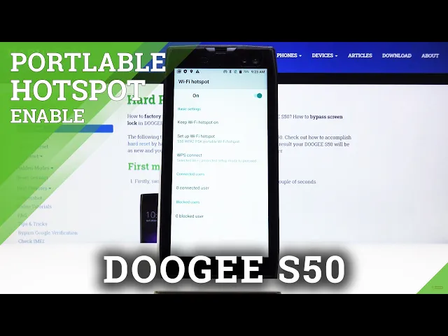 Video thumbnail for How to Create Portable Hotspot on DOOGEE S50