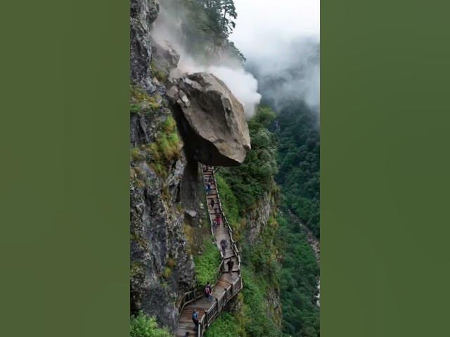 Video thumbnail for Tourists Almost Hit by Terrifying Rockslide! #shorts
