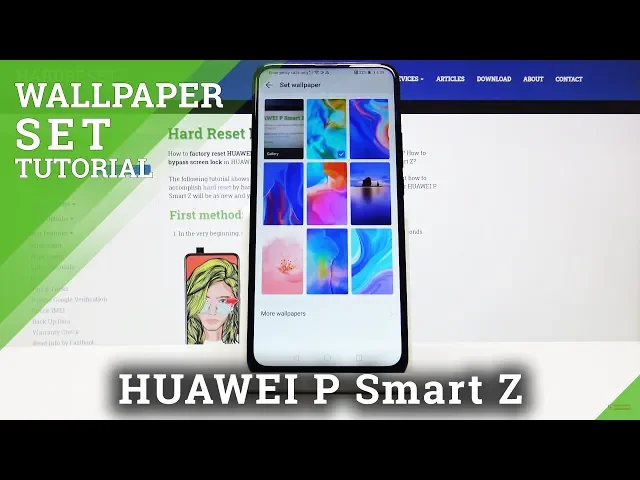 Video thumbnail for How to Change Wallpaper in HUAWEI P Smart Z – Step by Step Guide.