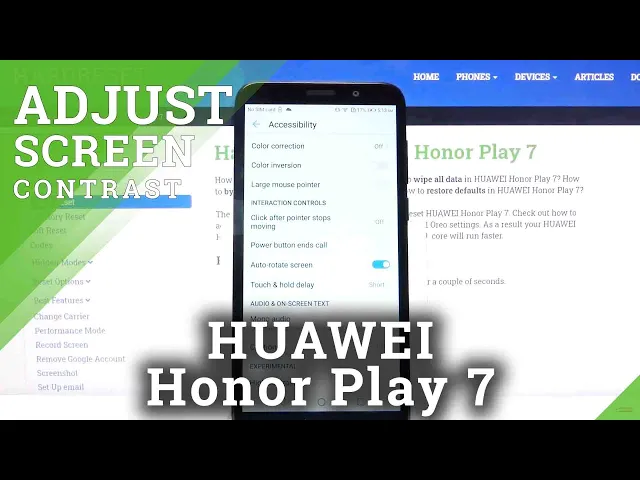 Video thumbnail for How to Activate High Contrast Text in HUAWEI Honor Play 7 – Maximize Legibility