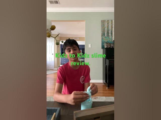 Video thumbnail for Kidz to Kidz slime review.