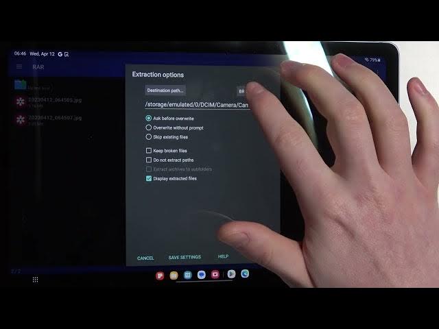 Video thumbnail for How to Extract ZIP & RAR on SAMSUNG Tab S6 Lite 2022 - Unpack Files