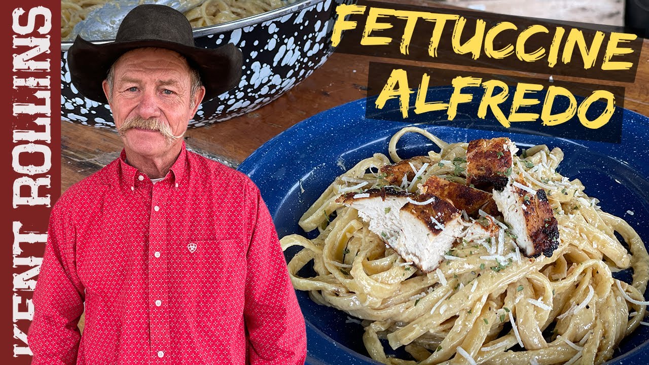 'Video thumbnail for Fettuccini Alfredo with Chicken in Cast Iron'