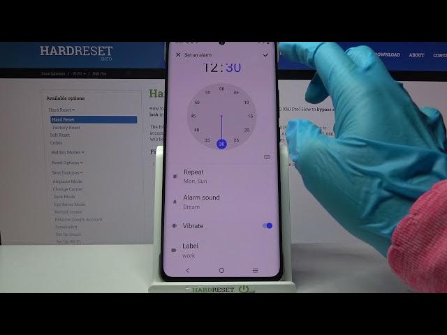 Video thumbnail for VIVO X60 Pro – Personalize Alarm Clock / Manage Alarm Settings