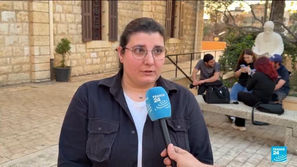 Video thumbnail for Lebanese split over diplomatic normalisation amid Washington talks