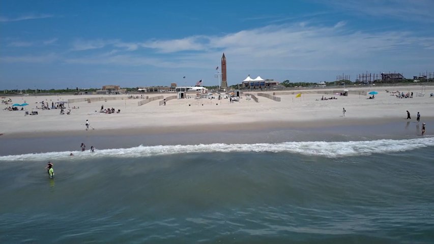 Video thumbnail for Lifeguards use drones to watch for sharks at beaches