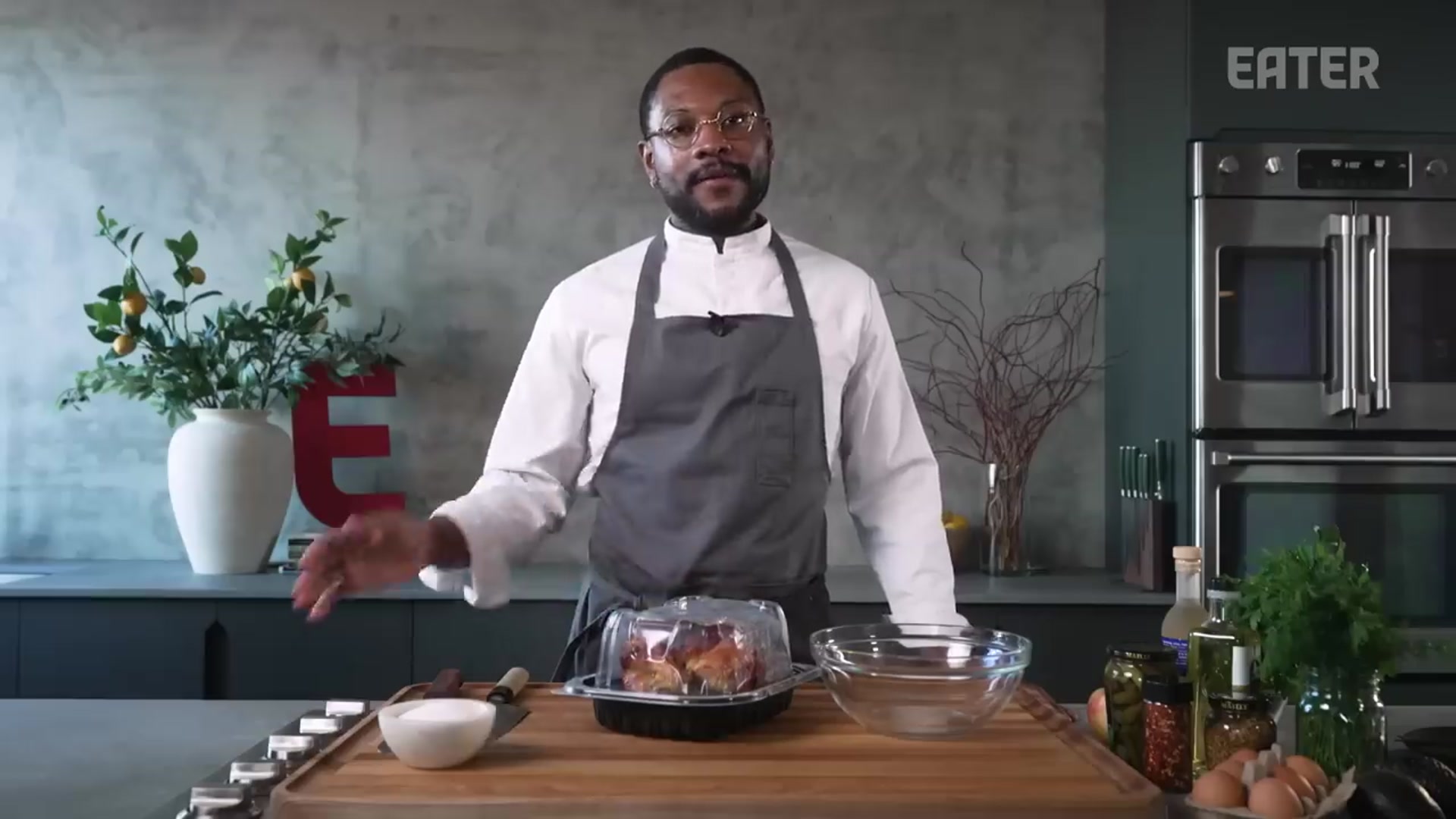 Video thumbnail for How Michelin Level Chefs Make Their Best Rotisserie Chicken Salad   Give a Chef(720P HD)