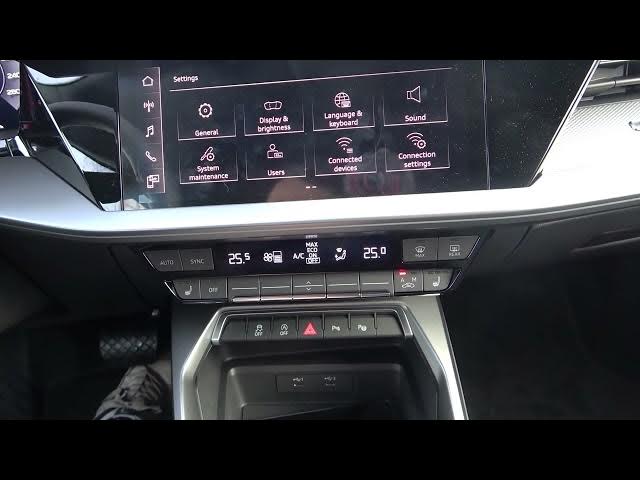 Video thumbnail for How to Enable or Disable Front Windshield Blowing in Audi A3 8Y Sportback ( 2020 - now )