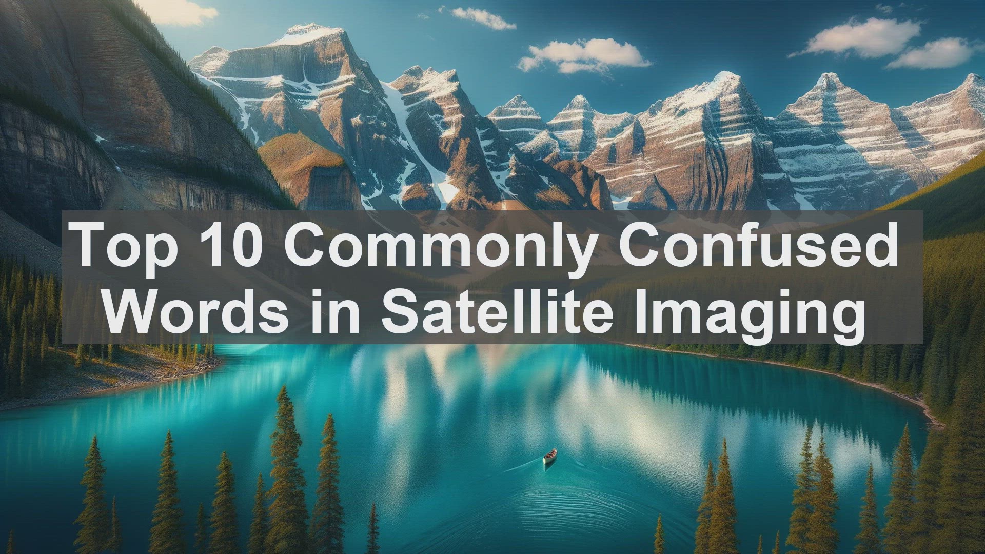 'Video thumbnail for Top 10 Commonly Confused Words in Satellite Imaging'
