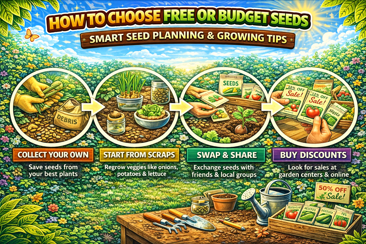 Video thumbnail for How to Choose Free or Budget Seeds | Smart Seed Planning & Growing Tips