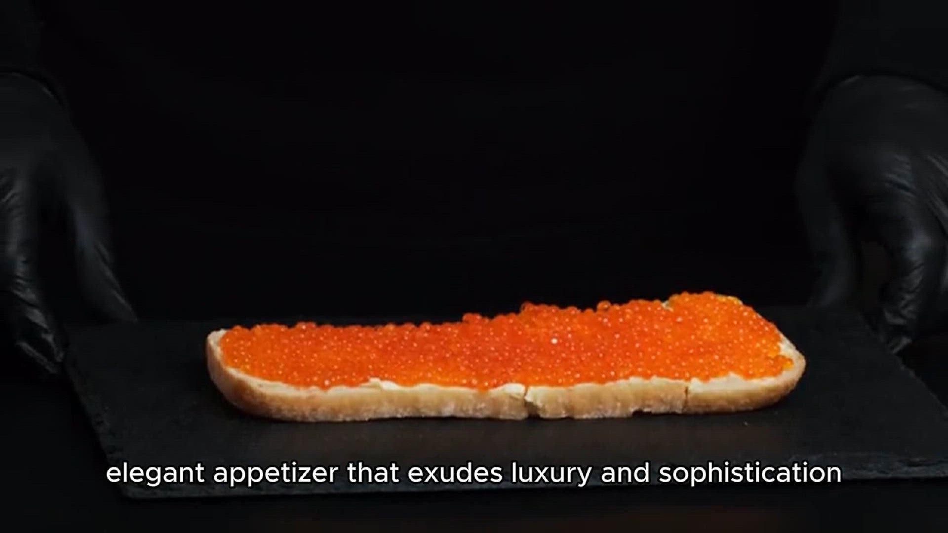 Video thumbnail for Caviar on  toast recipe