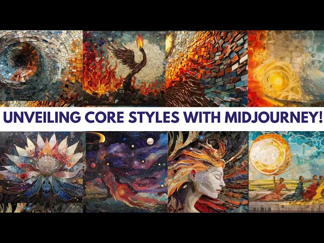 Video thumbnail for A Mesmerizing Journey of Core Styles with MidJourney V6 - Part 1