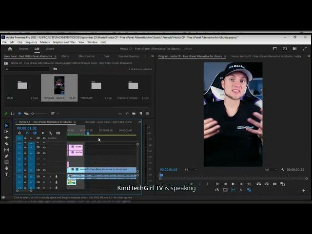 Video thumbnail for 48mins Premiere Pro Short Video Editing for Talking Head Video | Full Shorts Editing Workflow