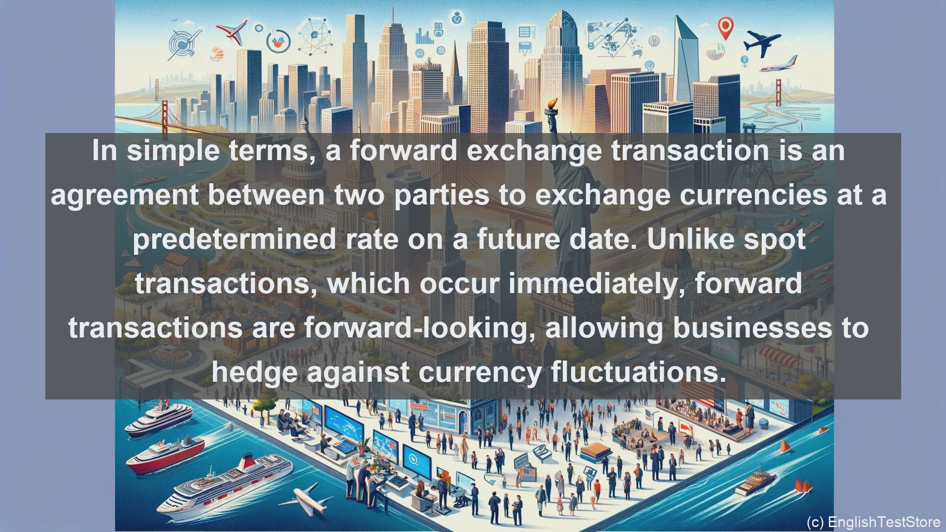 'Video thumbnail for Forward exchange transaction in economics and finance'