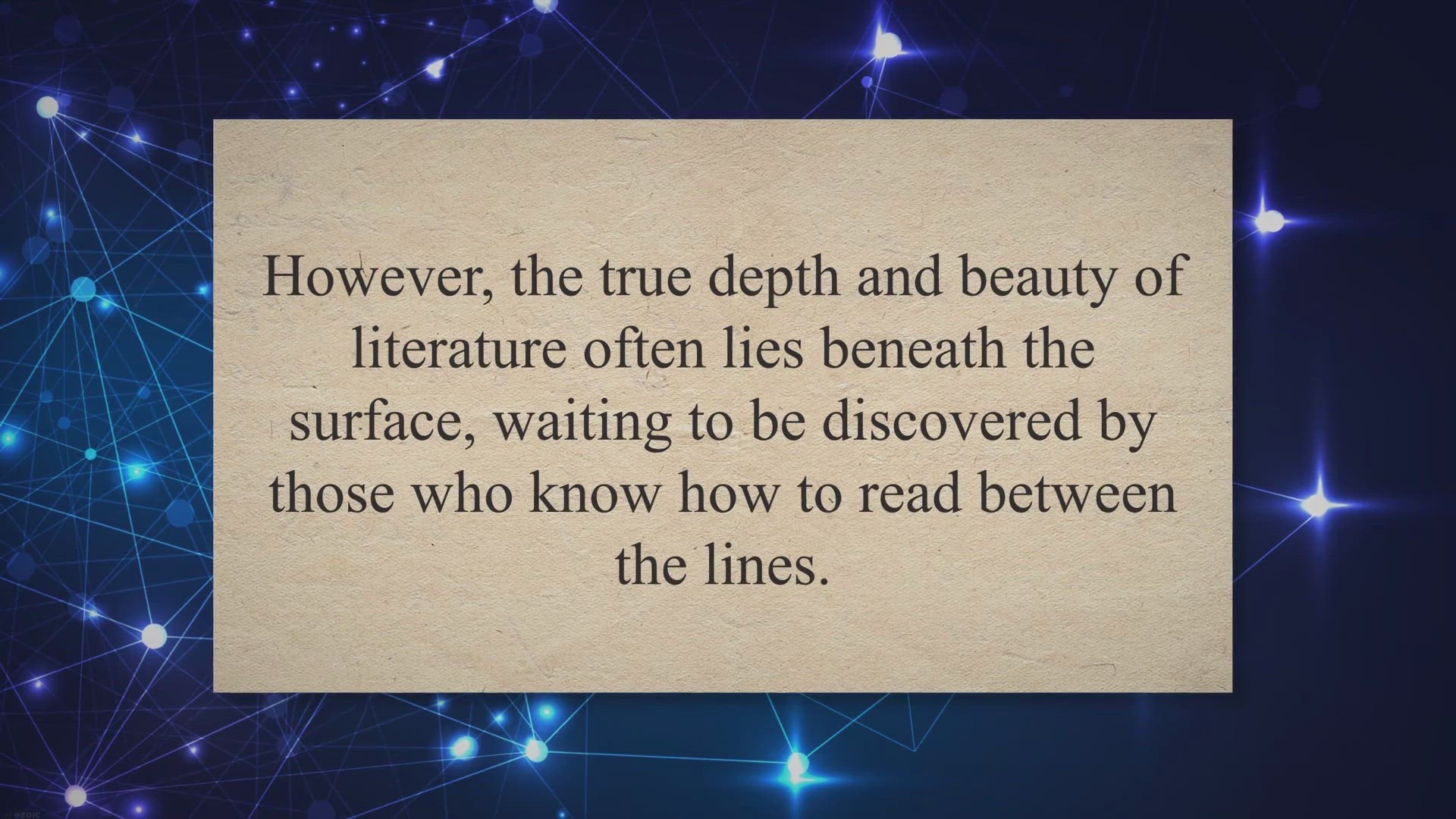 Video thumbnail for Exploring Hidden Depths: A Guide to Interpreting Literature's Deeper Meanings