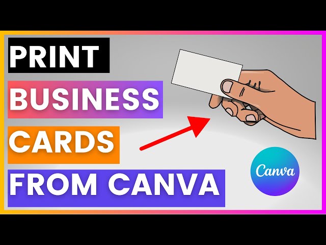 Video thumbnail for How To Print Business Cards From Canva [in 2025]