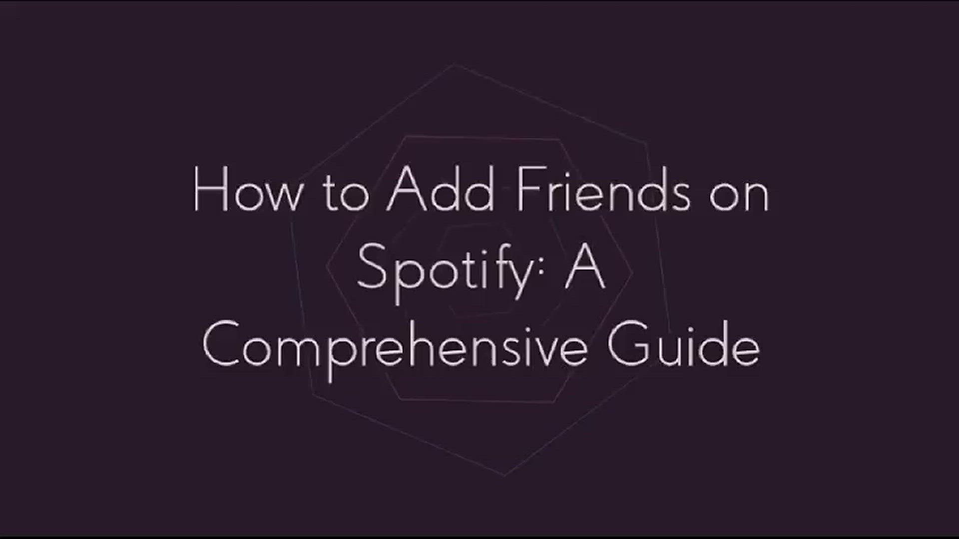 Video thumbnail for How to Add Friends on Spotify