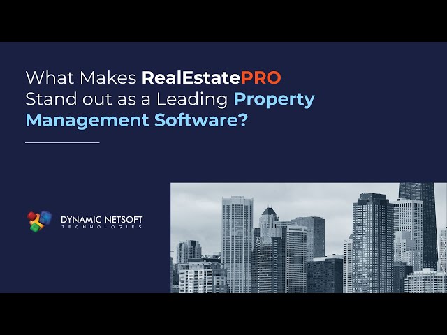Video thumbnail for What Makes RealEstatePRO Stand out as a Leading Property Management Software