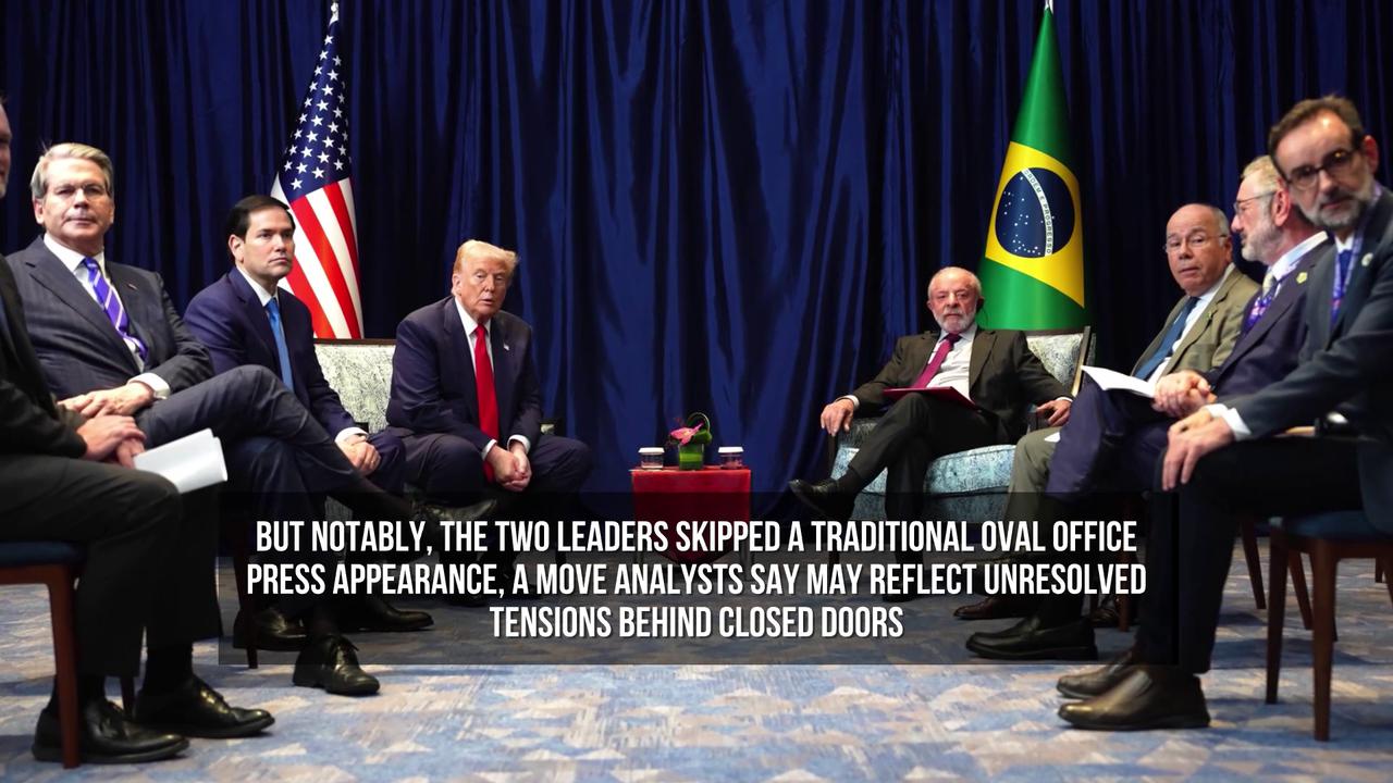 Video thumbnail for Trump and Lula Hold Private White House Meeting Amid Ongoing Tensions.