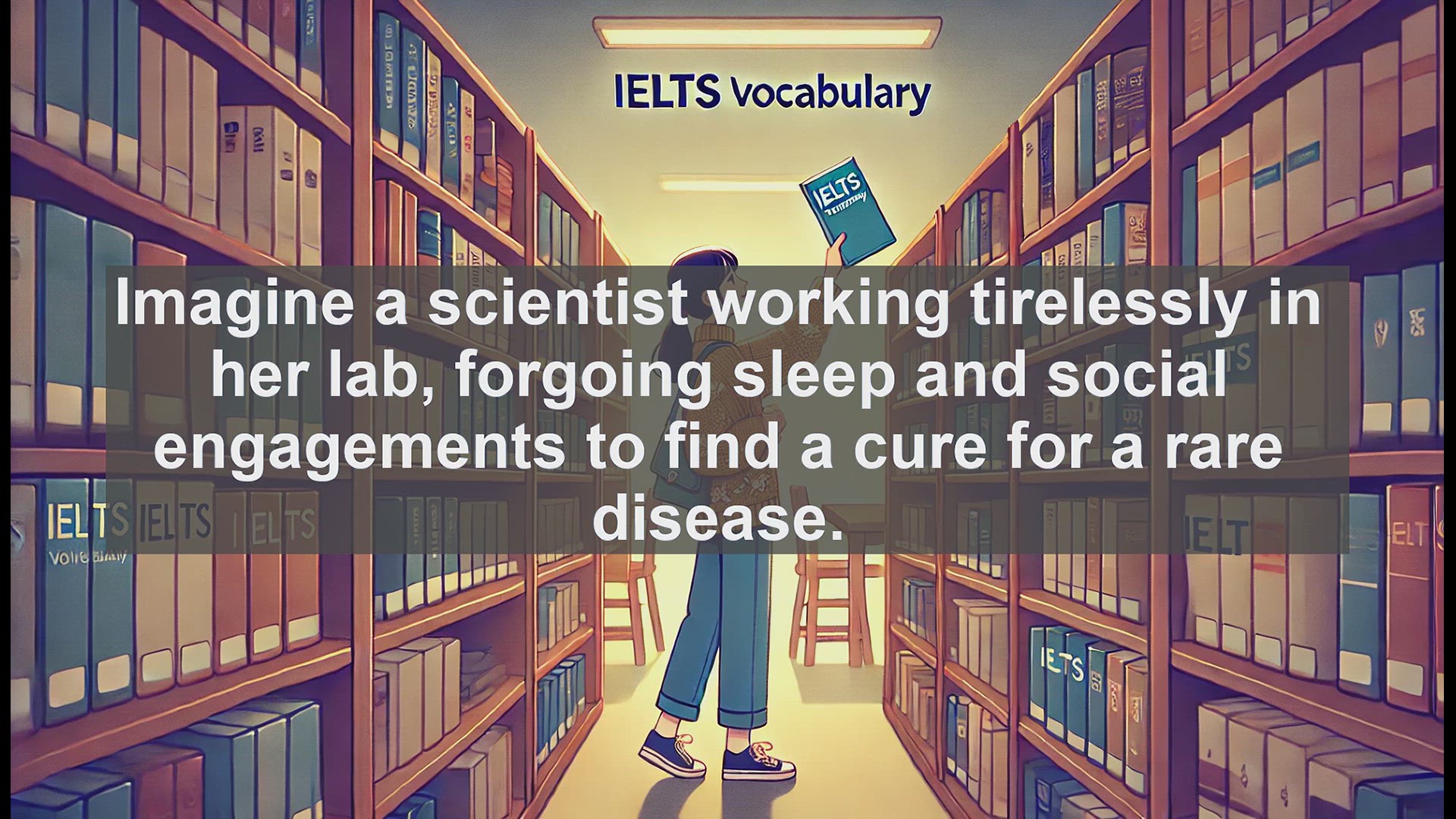'Video thumbnail for 5000 Must Know IELTS 8.0 Vocabulary - Understanding 'Dedicated': Commitment Beyond Obligation'