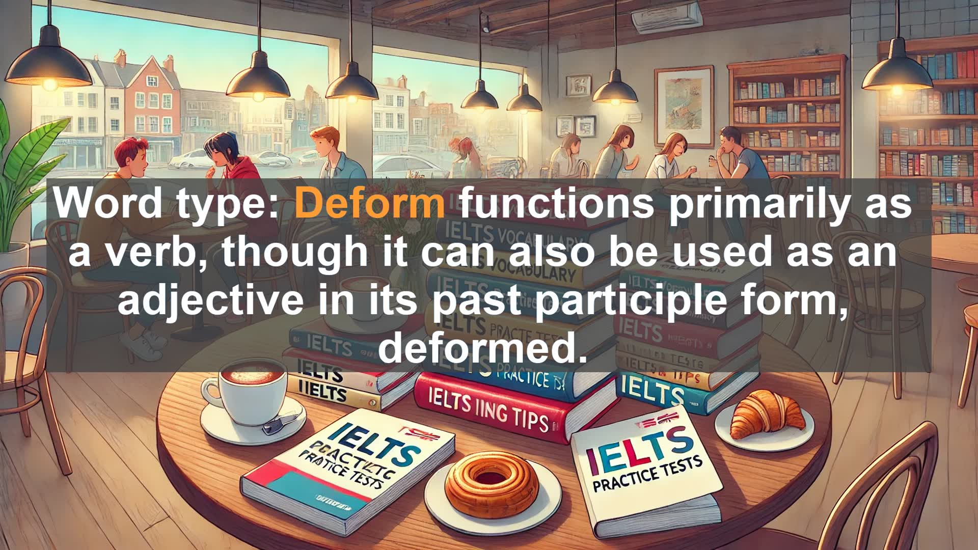 'Video thumbnail for 5000 Must Know IELTS 8.0 Vocabulary - Understanding 'Deform': A Key Word for IELTS Success'