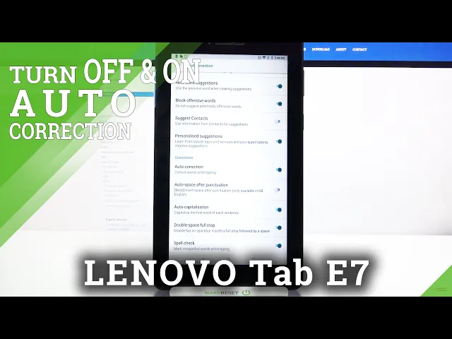 Video thumbnail for How to Manage Auto Correction in Lenovo Tab E7 - Correct Typos in Lenovo Tab