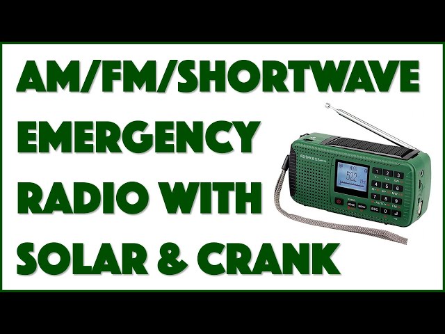 Video thumbnail for Retekess HR11S Emergency AM/FM/SW Dynamo Radio -- REVIEW