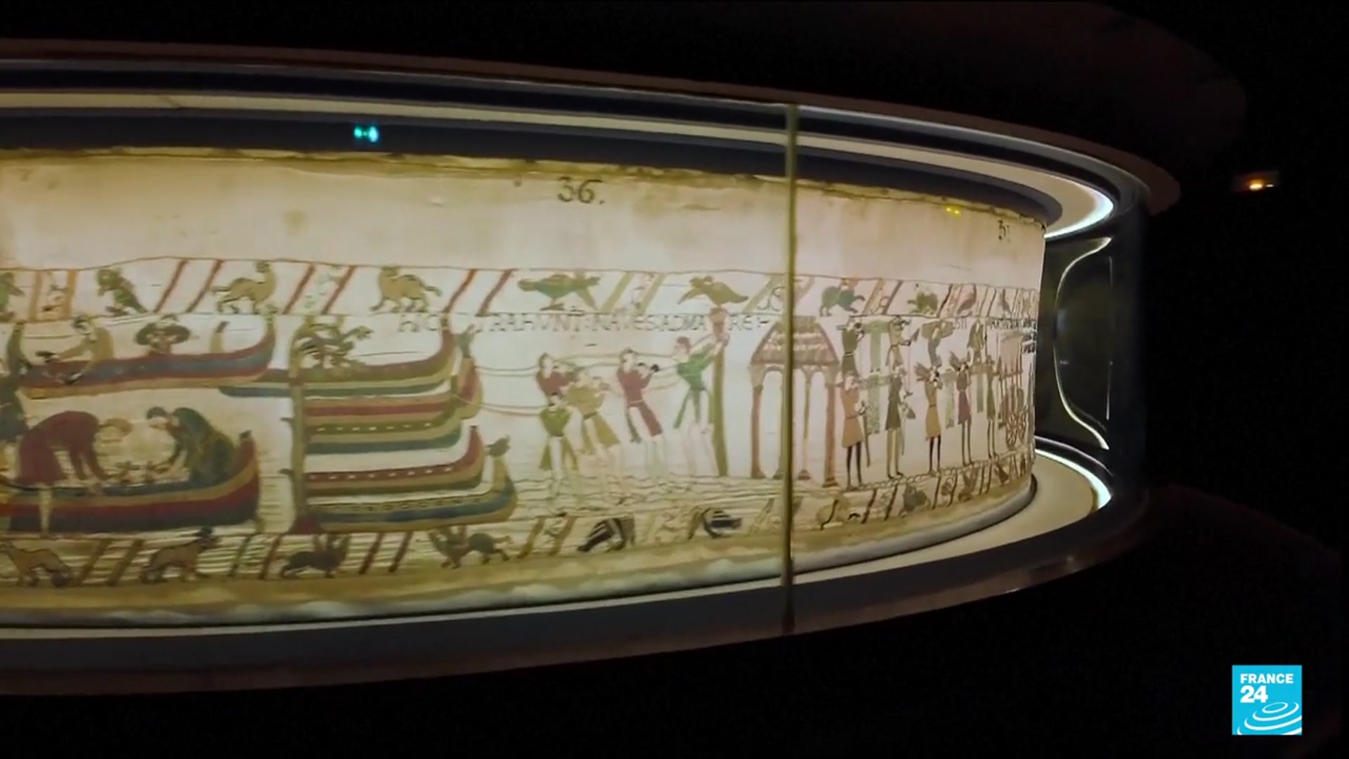 'Video thumbnail for Bayeux tapestry British museum loan: France and Britain are making nice'