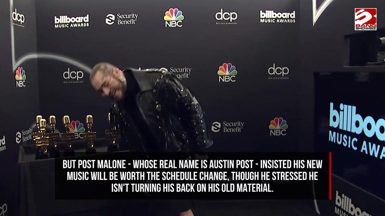 Video thumbnail for Post Malone delays tour to focus on album