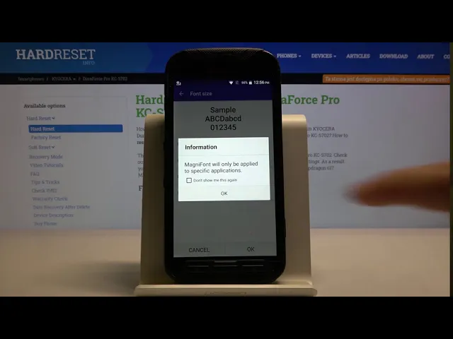 Video thumbnail for How to Change Font Size in KYOCERA DuraForce Pro - Update Font