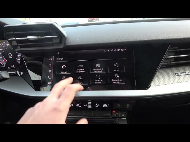Video thumbnail for How to Find and Manage System Settings in Audi A3 8Y (2020 - ...) - Check System Settings