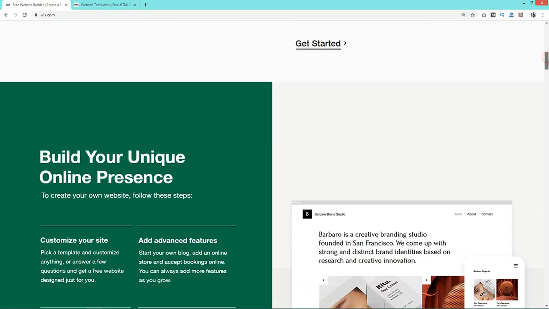 'Video thumbnail for How To Make A Website With Wix _ Professional Website Builder'