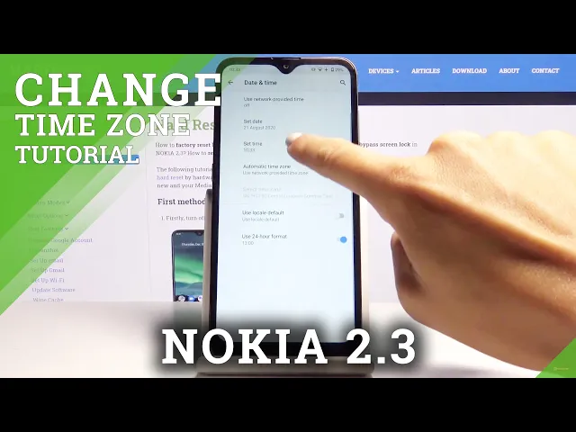 Video thumbnail for How to Set Up Date & Time on NOKIA 2.3 – Device Time Zonee