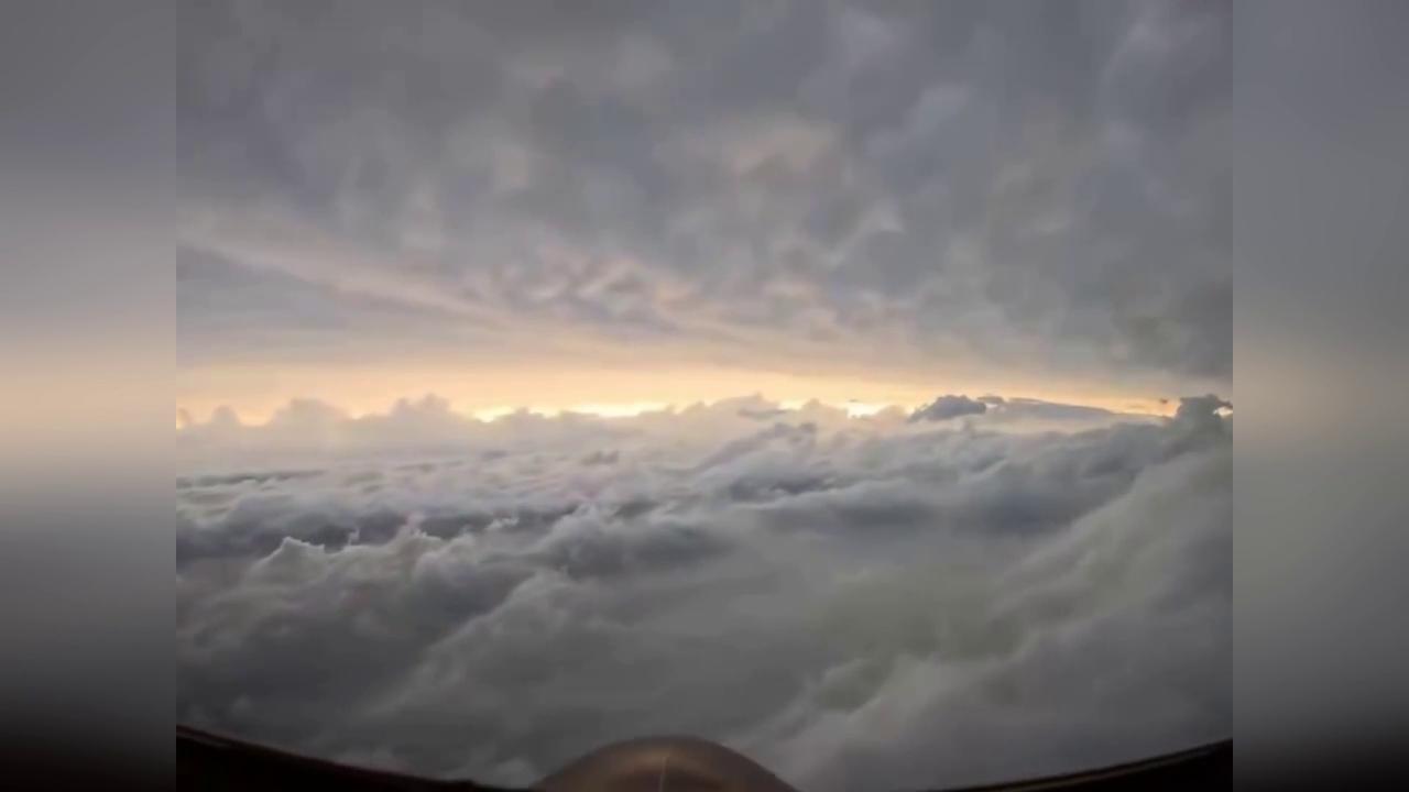 Video thumbnail for US: US Air Force Hurricane Hunters Fly Into Category 3 Hurricane Isaias With 120 MPH Winds.