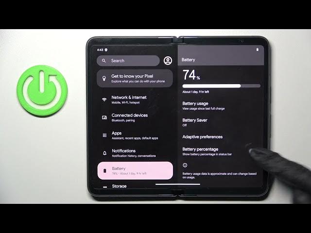 Video thumbnail for How to Check Battery Percentage on GOOGLE Pixel Fold - Verify Battery Status