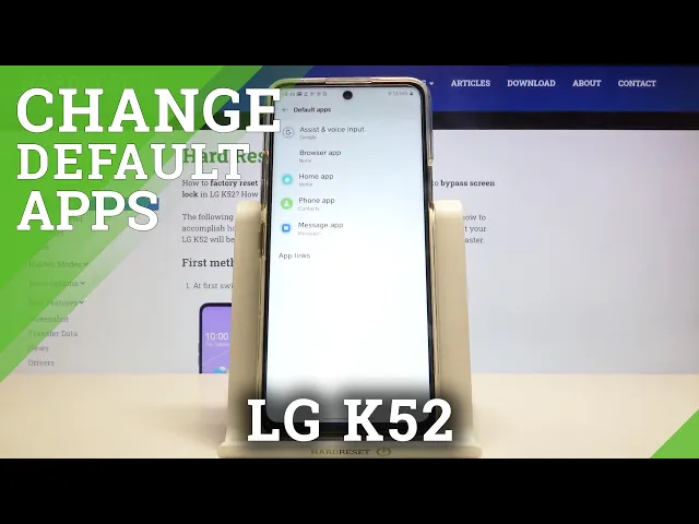 Video thumbnail for How to Change Default Apps – Program Settings on LG K52