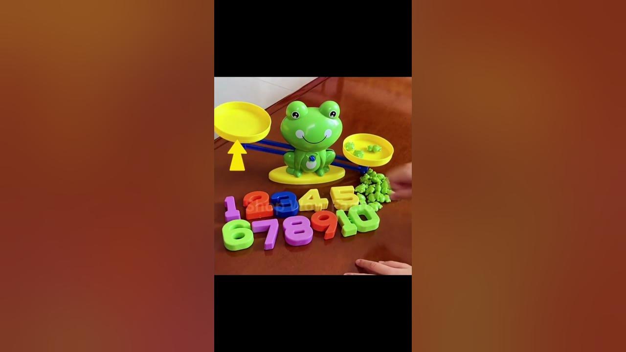 Video thumbnail for 🐸 Hop into Learning: Frog Math Training Scale Toys for Kids! 📚🐸 || #toysforkids #maths #shorts