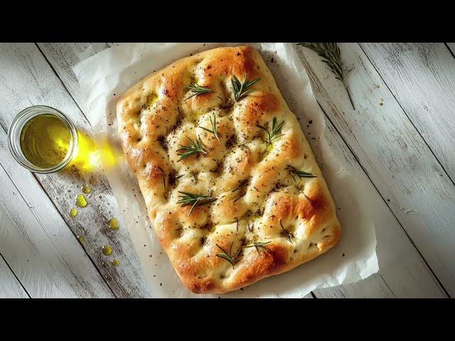 Video thumbnail for Delicious Homemade Focaccia with Olives & Tomatoes – Easy Recipe!