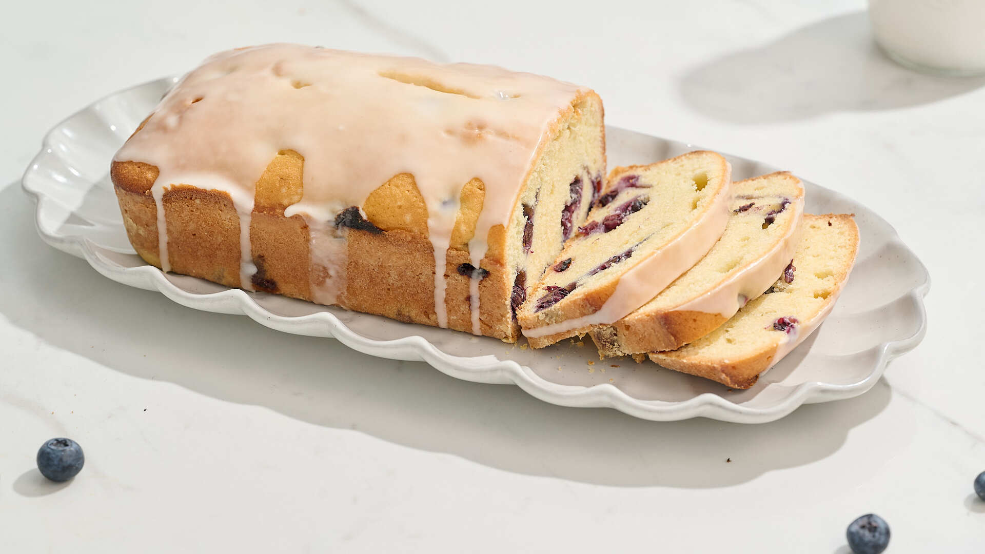 Video thumbnail for Blueberry Lemon Pound Cake Recipe