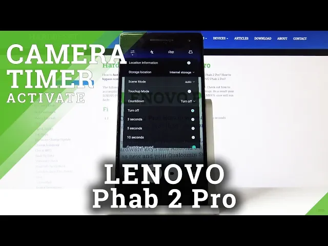 Video thumbnail for How to Use Camera Timer in LENOVO Phab 2 Pro – Camera Countdown