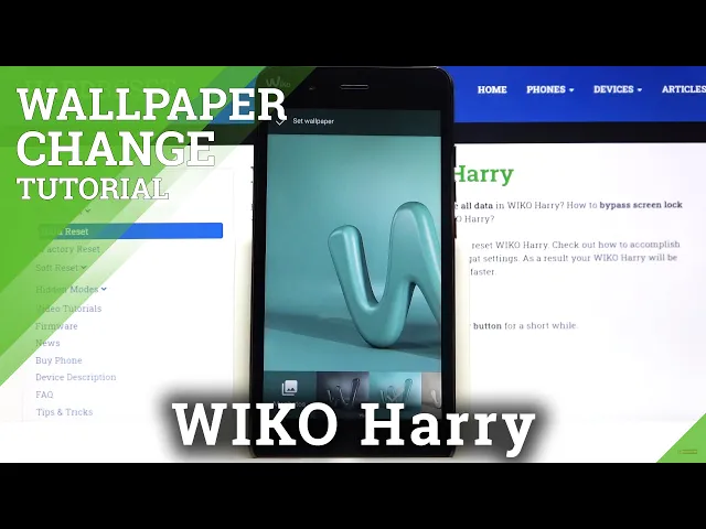 Video thumbnail for How to Change Wallpaper in WIKO Harry - Choose Desktop Look