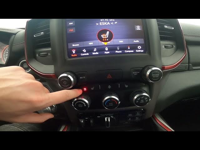 Video thumbnail for How to Enable or Disable Seat Heating in Dodge RAM REBEL 1500 II ( 2019 - now ) | Use Seat Heating