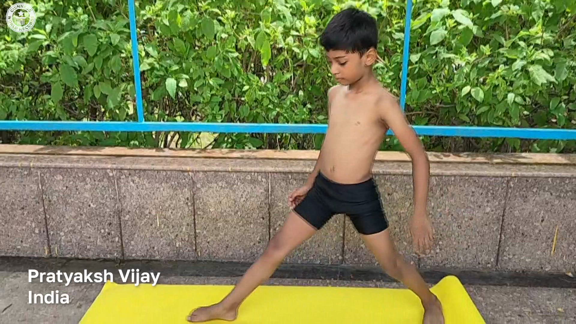 'Video thumbnail for Youngest yoga instructor'