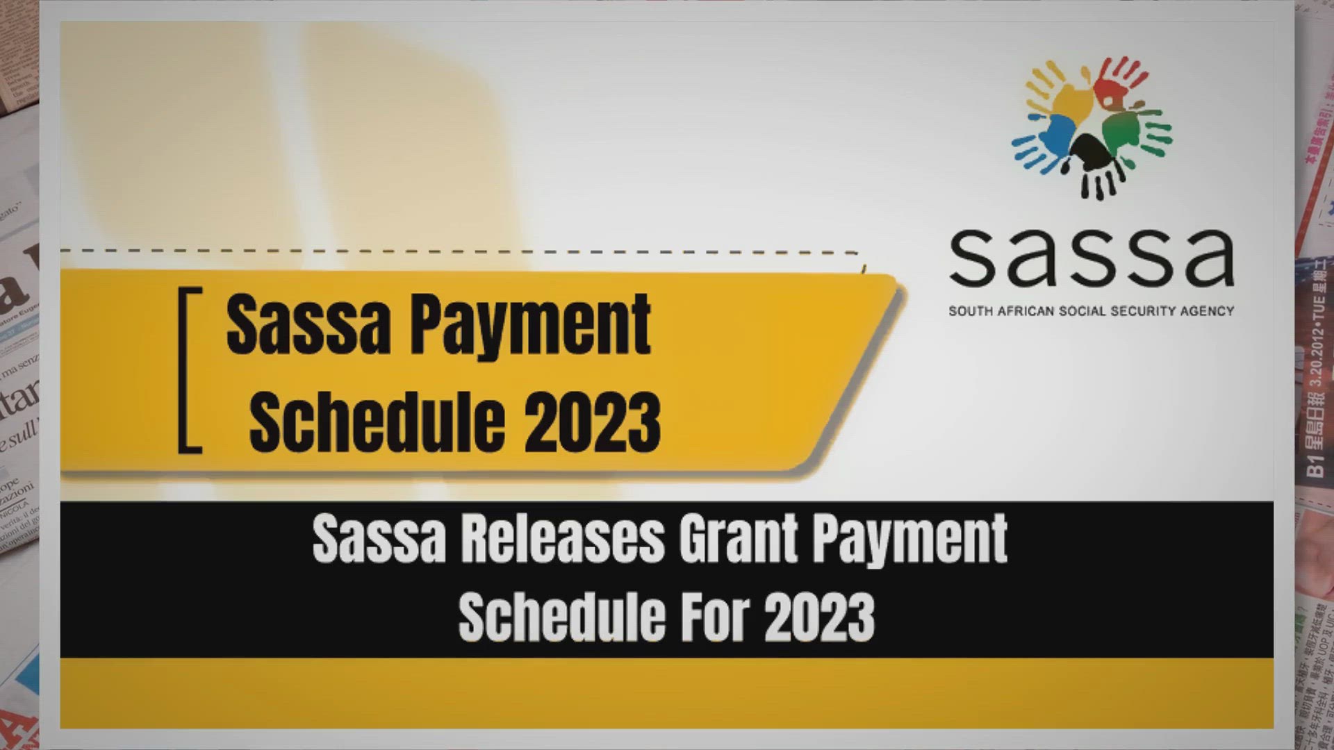 Video thumbnail for Sassa Releases Grant Payment Schedule For 2023