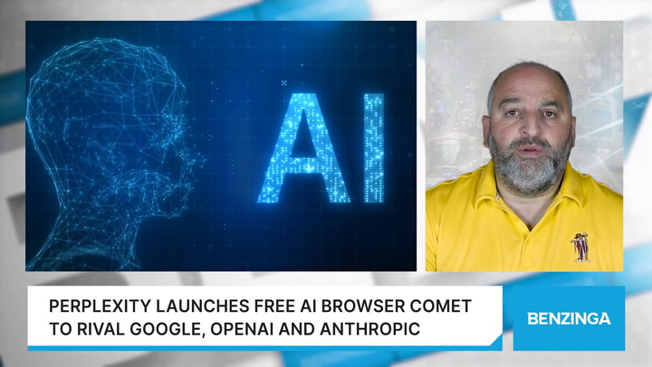 'Video thumbnail for Perplexity Launches Free AI Browser Comet To Rival Google, OpenAI And Anthropic'